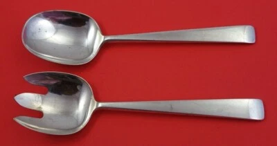 Margrethe by Georg Jensen Sterling Silver Salad Serving Set 2pc 8 3/8" Heirloom - Imagem 1 de 3