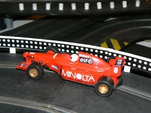 RARE SCALEXTRIC C2096 MINOLTA ELF SONAX INDY CAR #8 SERVICED RAPID TOP  - Bild 1 von 12