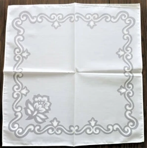 Juego de 12 servilletas de cena tejidas de polietileno algodón blanco vintage de 12 España - Imagen 1 de 8