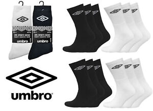 Umbro Mens Sports Socks Size 6-11 Black/White/Navy Sports Socks Mens Gym Socks