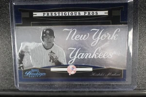 Tarjeta de inserción azul Playoff Prestige Hideki Matsui Prestigious Pros 2005/900 - Imagen 1 de 2