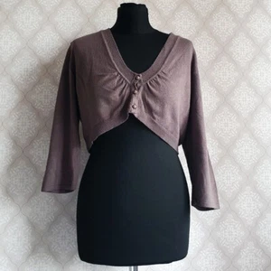 Zero Damen Business Cardigan ✨ Sakko ✨ Strickjacke ✨ 44 ✨ braun ✨ Knöpfe ✨ kurz - Bild 1 von 4