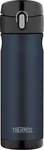 Thermos Stainless Steel Vacuum Insulated Commuter Bottle, 470ml, Midnight Blue, - Picture 1 of 3