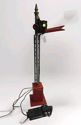 1926-42 Prewar LIONEL Standard Gauge #80 OPERATING SEMAPHORE + Contector - WORKS - Image 1 of 4