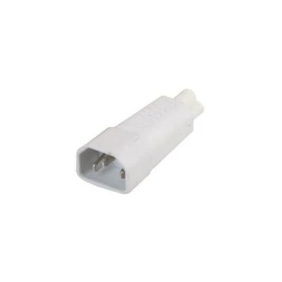 HC.145 WHT Pro Elec IEC C14 To C5 Adaptor White - Image 1 of 2