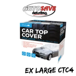 Water Resistant Car Top Cover Protects From Snow Ice Birds XTRA LARGE - Picture 1 of 1