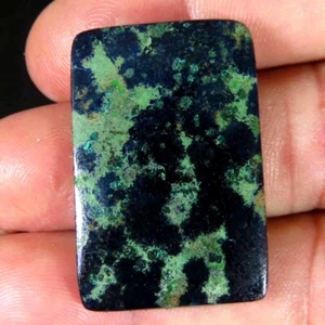 40,70 kt 100 % natürlicher erstaunlicher Azurit Malachit Kissen Cab 21 x 32 x 4 mm Top Edelsteine - Bild 1 von 5