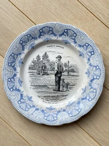 Assiette Parlante Ancienne Creil Voyages en motocycle - Riche invention Moto - Bild 1 von 3