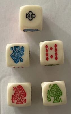 Bau Ca Tom Cua Bua Cua Ca Cop Gourd Fish Shrimp Crab Dice Crown Anchor Game 5 Pc - Image 1 of 3