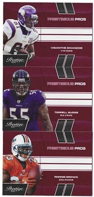 2011 Prestige Football Cards - *Prestigious Pros* RED inserts - Finish Your Set! - Image 1 of 3