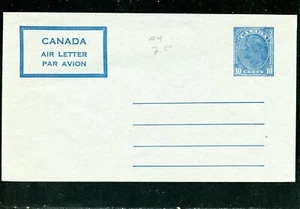 LOT 15820 UNUSED UA5 45mm BOX POSTAL STATIONERY AIR LETTER CANADA KING GEORGE V1 - Picture 1 of 2