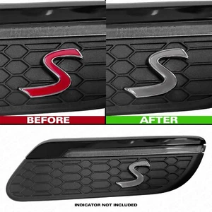 MINI F55 F56 F57 LCI 2 Cooper S Side Accent Overlay Decal Sticker - Medium Grey - Picture 1 of 2