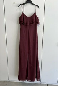 NEU! WATTERS & WATTERS 4501 ""Jaspis"" Rüsche Popover Kleid, 4 - Wein - $ 260 - Bild 1 von 12