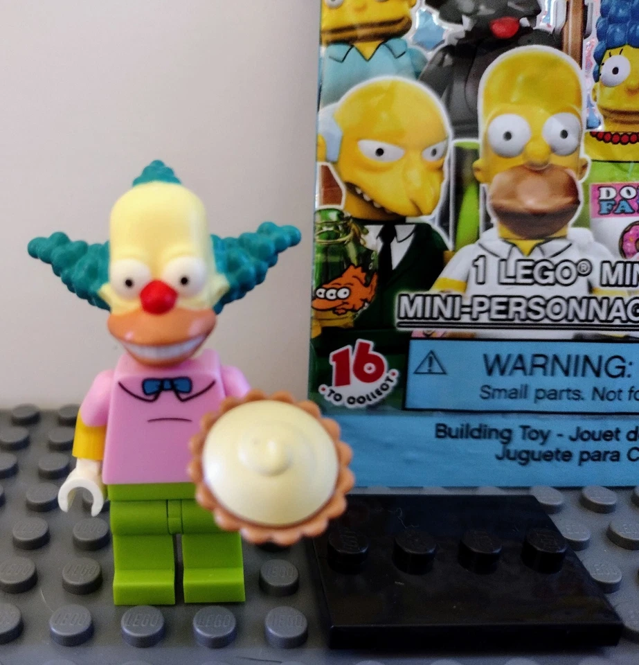 Lego The Simpsons Series 1 Krusty The Clown Minifigure 71005 New Open Bag - Image 1 of 1