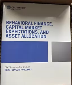 CFA 2022 Behavioral Finance, Kapitalmarkterwartungen Level III Vol 1-6 - Bild 1 von 1