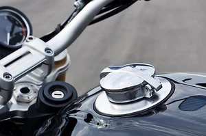 Kit de tapa de gasolina BMW R NineT Monza anillo de ajuste plateado / R NineT Scrambler - Imagen 1 de 11