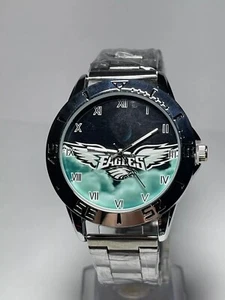 Reloj para hombre Philadelphia Eagles NFL Team Logo acero inoxidable-plateado NUEVO - Imagen 1 de 6