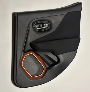 2015-23 Jeep Renegade Right Rear Passenger Interior Door Panel Black Orange OEM - Picture 1 of 3