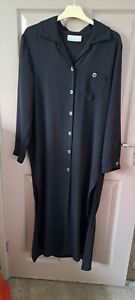 SIZE 12 STUNNING LONG  COAT DRESS  BY STYLE UNLIMITED DRESS with Slits To Sides
