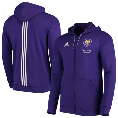 Adidas MLS Orlando City SC Travel Jacket Purple/White DP5003 Cover