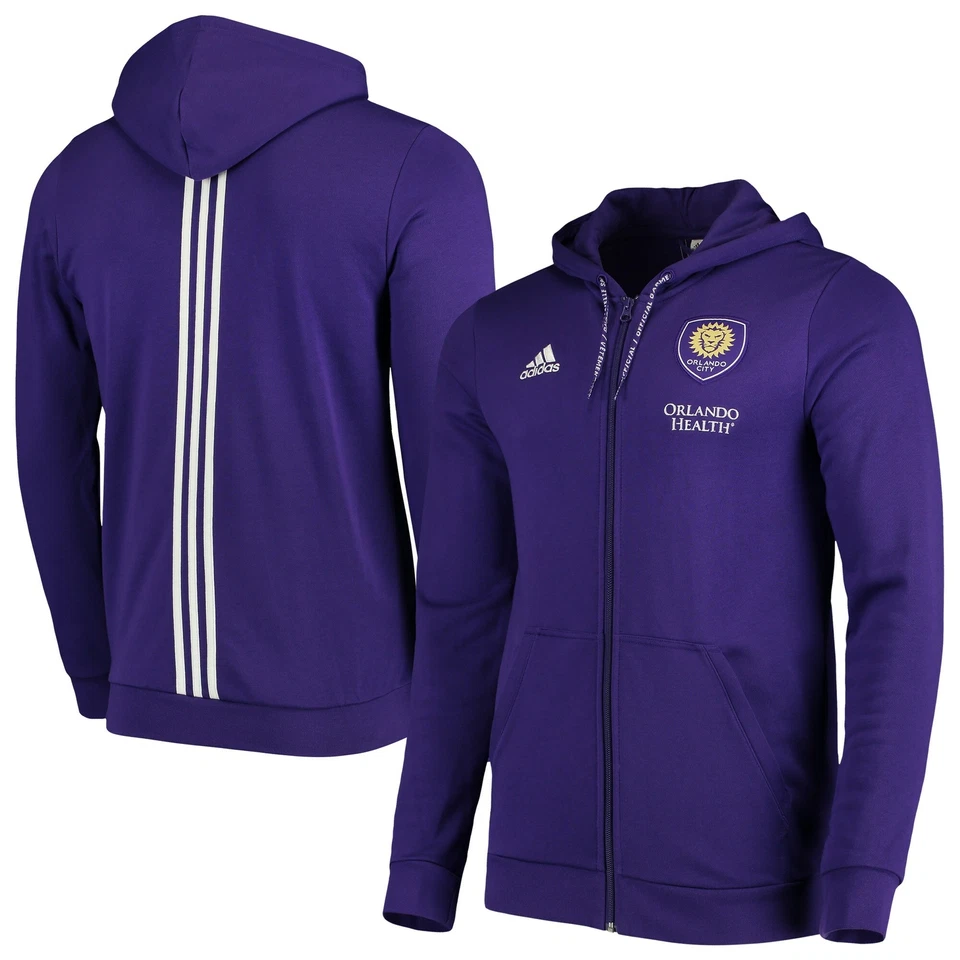 Adidas MLS Orlando City SC Travel Jacket Purple/White DP5003  - Image 1 of 1