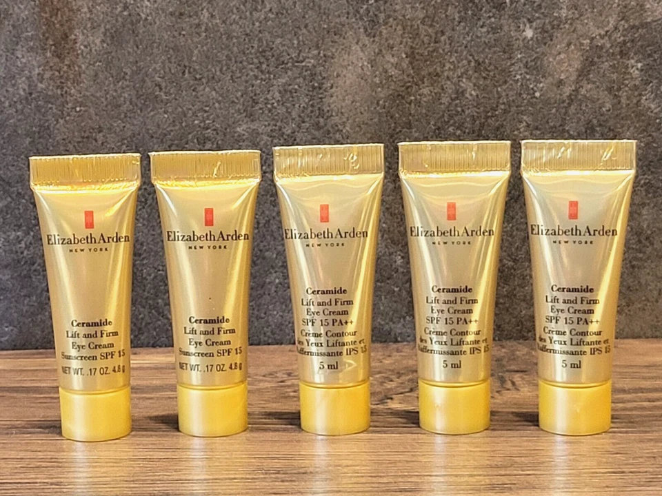 5X Elizabeth Arden ~ Ceramide Lift & Firm eye cream ~ 0.17 oz, 5 ml SPF 15 - Image 1 of 2