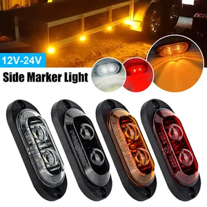 LED Clearance Light Side Marker Lamp Yellow White Trailer Truck Caravan Lorry - Picture 1 of 29