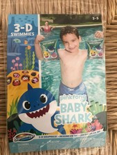 NEW Pinkfong BABY SHARK 3D Swimmies Ages 3-5 Pool Floaties Toddler Pool