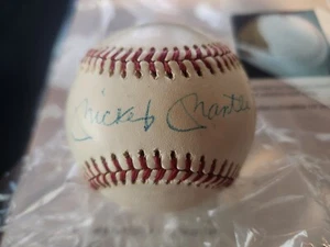 Mickey Mantle/Billy Martin/Bob Watson Yankees Signed Vintage Baseball Auto PSA - Picture 1 of 6