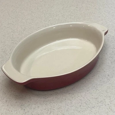 Cazuela Bialetti de 1 cuarto de galón gres rojo asas ovaladas Foto 1 de 4
