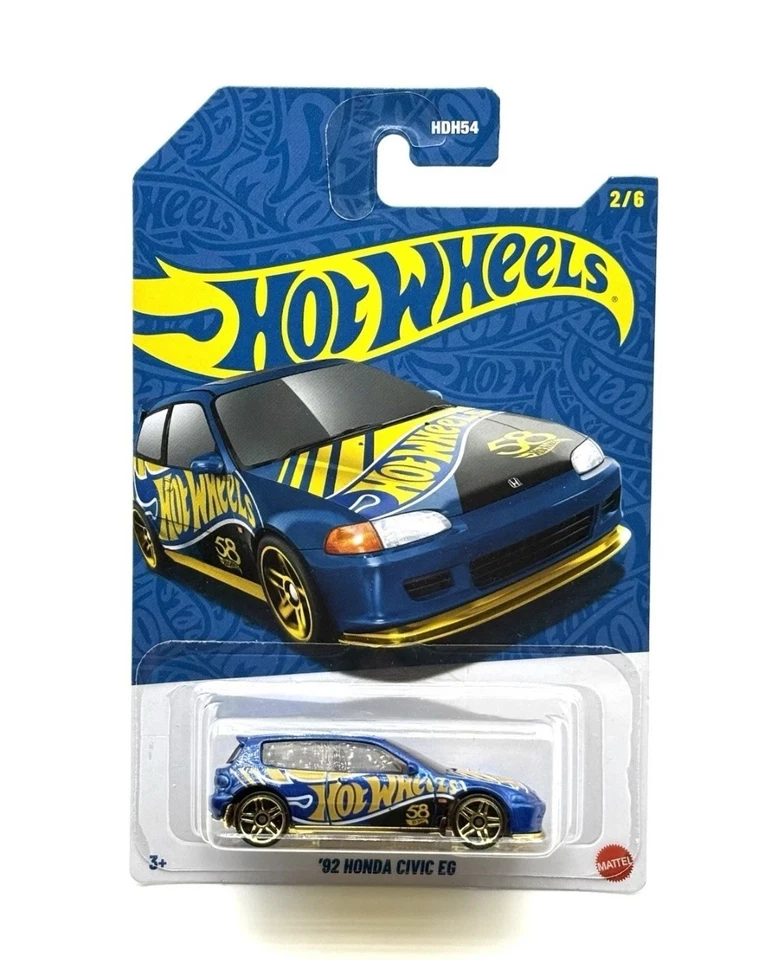 Honda Civic EG azul cromo y perla Hot Wheels 58 aniversario ’92 nuevo para 2026 Foto 1 de 1