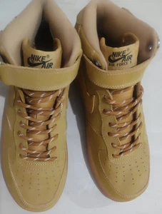 Authentic Nike Air Force 1 Mid 07 WB AF1 Flax Wheat DJ9158-200 US 7.5 Vietnam - Picture 1 of 20