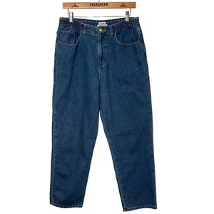 L.L.Bean Damen Vintage Original Relaxed Flanell gefüttert Denim Jeans Gr. 12 Petite - Bild 1 von 10