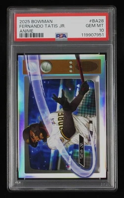 2025 Topps Bowman Anime Fernando Tatis Jr. #BA-28 San Diego Padres PSA 10 - Imagen 1 de 2