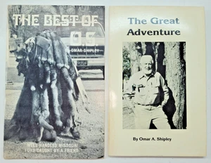 OMAR SHIPLEY Great Adventure & Best of OS SIGNED 2 Book Bundle Trapping Hunting - Imagen 1 de 6