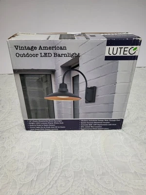 Lutec 12" Outdoor LED Wall Light Brand New Model # 5293201012 - Image 1 of 4