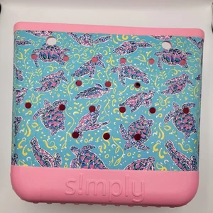 Simply Southern Sea Turtle Pink and Blue Tote Bogg Bag Xl Rarität LESEN  - Bild 1 von 11