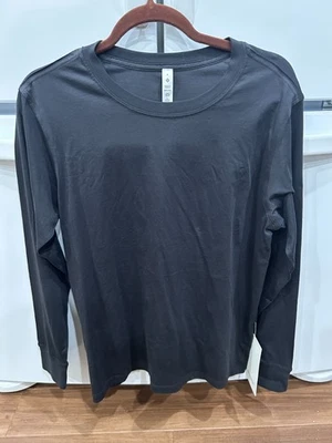 NUEVO CON ETIQUETAS Camisa Lululemon All Yours Manga Larga Mujer Talla 4 Negra Algodón Pima  Foto 1 de 4