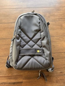 Case Logic Backpack DSLR Camera Lense Case iPad Holder Black Padded 16” EC - Picture 1 of 14