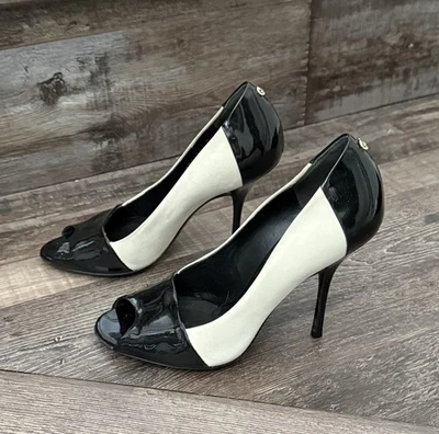 GUCCI charol y gamuza bloques de colores tacones de salón talla 6  Foto 1 de 4