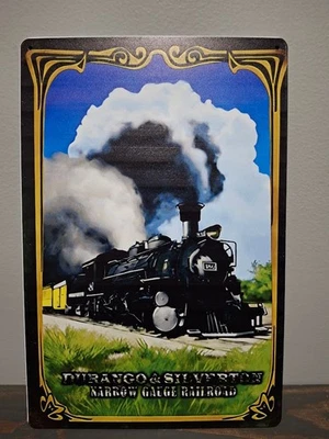Durango & Silverton Narrow Gauge Railroad  8 x 12  inch Metal Sign - Image 1 of 4