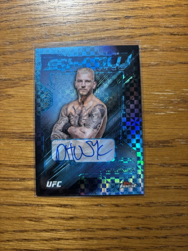 2025 Topps Finest UFC  Dan Hooker Auto Blue Xfractor #d /75 - Image 1 of 1