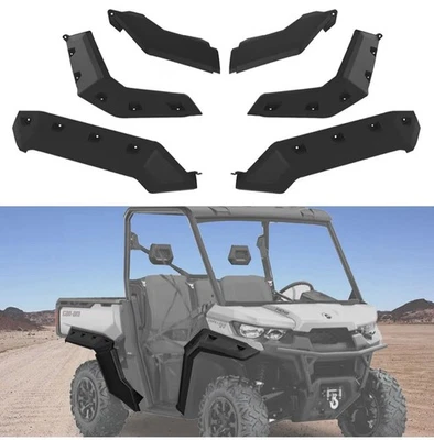 Llamaradas de guardabarros para Can Am Defender HD5 HD8 HD10 MAX 2016-2024 715006821 Foto 1 de 4