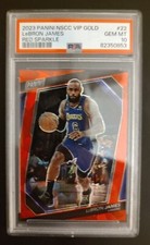 2023 National Convention VIP Gold Pack Red Sparkle 64/199 LeBron James PSA 10