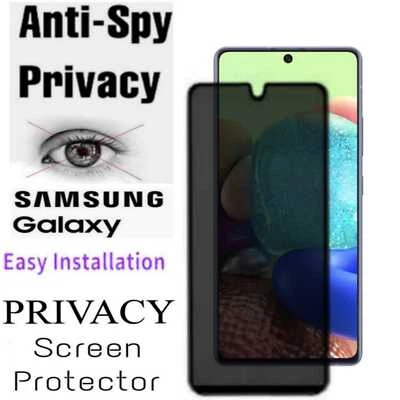 Privacy Glass For Samsung Galaxy A71 A72 A73 5G M51 F62 M62 M53 Screen Protector - Image 1 of 3