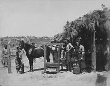 Military Personnel Preparing To Shoe A Horse 1863 CIVIL WAR PHOTO