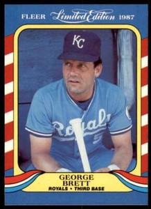 1987 FLEER LIMITED EDITION GEORGE BRETT KANSAS CITY ROYALS #5 OF 44