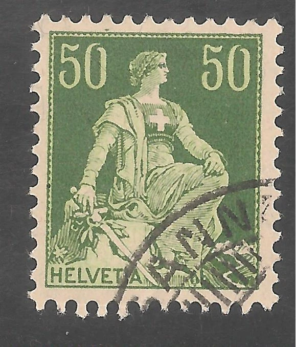 Switzerland #139 (A25) VF USED - 1908 50c Helvetia - Image 1 of 1