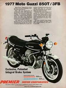 Moto Guzzi 850 T 1977 3FB ""fantástico"" anuncio en color original - Imagen 1 de 1