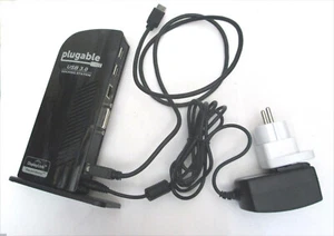 Plugable UD-3000 Display Link Super Speed USB 3.0 Single Monitor Docking Station - Bild 1 von 4